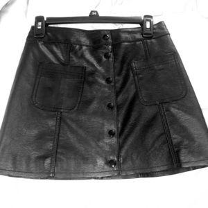 H&M leather skirt
